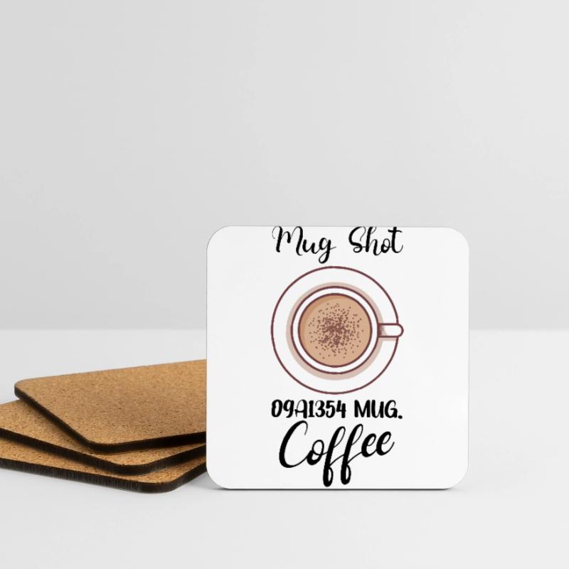Coffee Lover Caffeine Molecule Java Latte Espresso Coasters (set of 4)