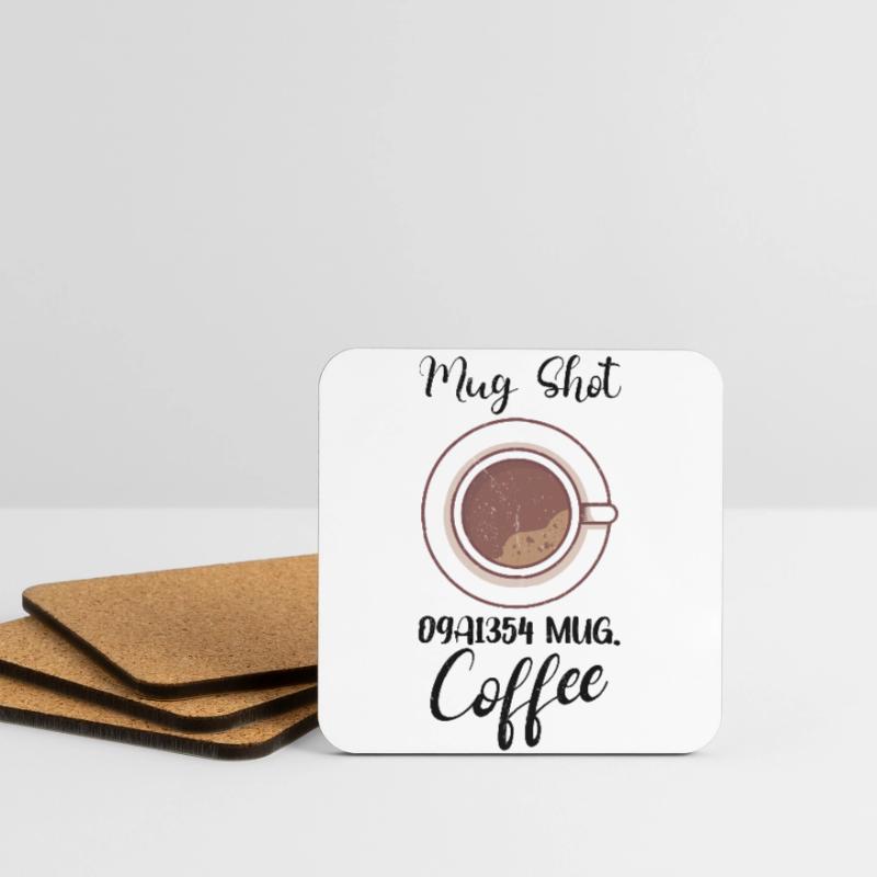 Coffee Lover Caffeine Molecule Java Latte Espresso Coasters (set of 4)