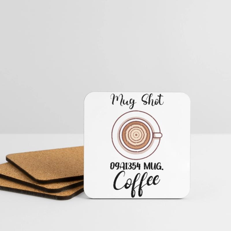 Coffee Lover Caffeine Molecule Java Latte Espresso Coasters (set of 4)