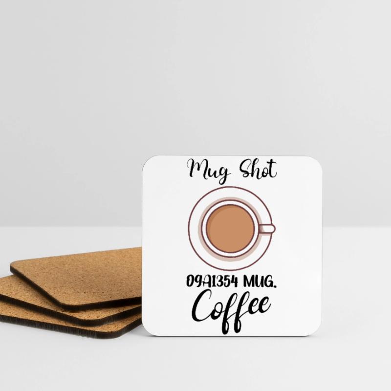 Coffee Lover Caffeine Molecule Java Latte Espresso Coasters (set of 4)