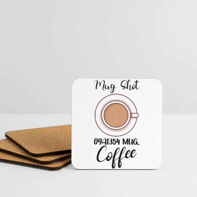 Coffee Lover Caffeine Molecule Java Latte Espresso Coasters (set of 4)