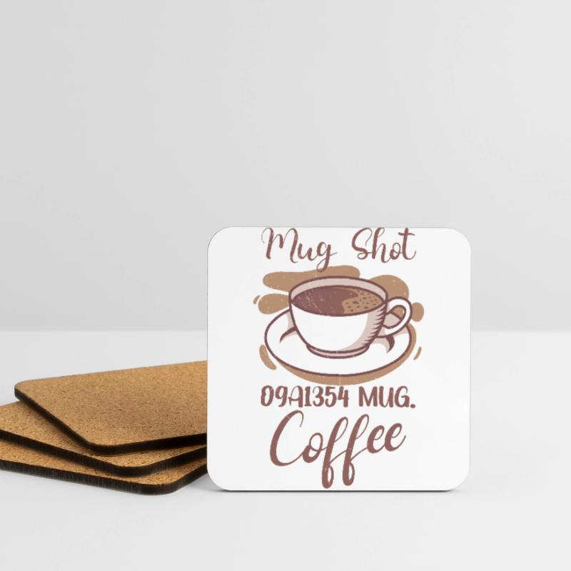 Coffee Lover Caffeine Molecule Java Latte Espresso Untersetzer (4er-Set)