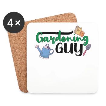Gardening Plants Gardener Plantation Nature Gift - Coasters (set of 4) - white - Front