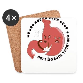 Sleeve gastrectomy Sleeve gastrectomy - Coasters (set of 4) - white - Front