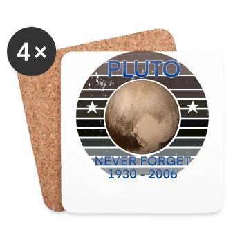 Pluto never forget - Untersetzer (4er-Set) - Weiß - Vorne