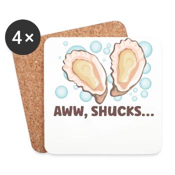Oyster Lovers Funny Oyster Oyster Shucker - Coasters (set of 4) - white - Front