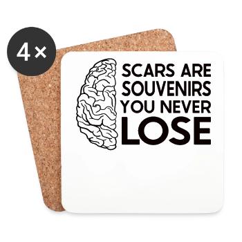 Brain Surgery Joke Brain Surgery Awareness Gift - Coasters (set of 4) - white - Front