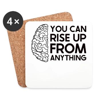 Stroke Survivor Stroke Awareness - Coasters (set of 4) - white - Front