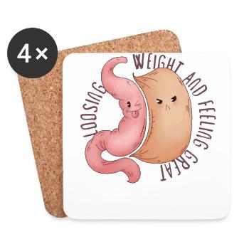 Sleeve gastrectomy sleeve gastrectomy - Coasters (set of 4) - white - Front