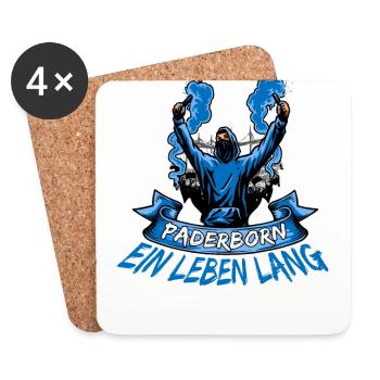 Paderborn ein Leben lang - Untersetzer (4er-Set) - Weiß - Vorne