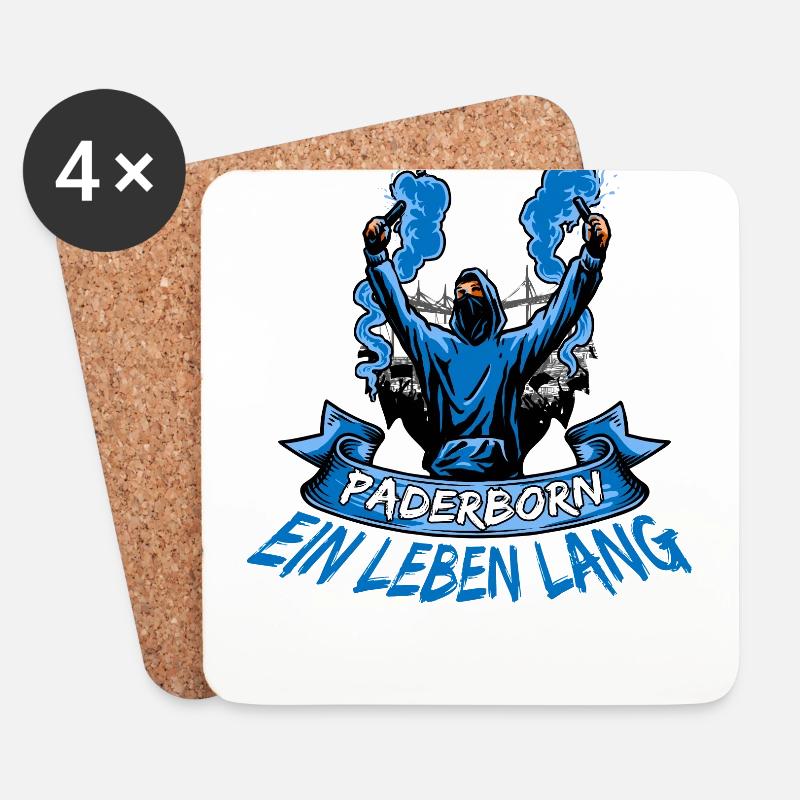 Paderborn ein Leben lang - Untersetzer (4er-Set) - Weiß