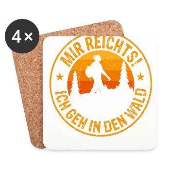 Mir reichts - Untersetzer (4er-Set) - Weiß - Vorne
