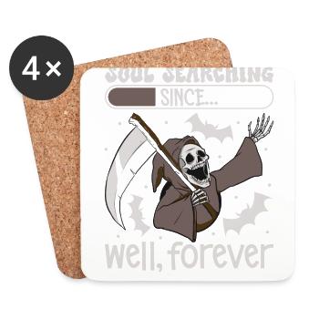 Lustiger Sensenmann-liebhaber Halloween Horror - Untersetzer (4er-Set) - Weiß - Vorne