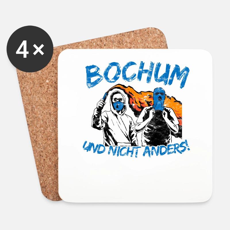Bochum und nicht anders UPDATE - Untersetzer (4er-Set) - Weiß