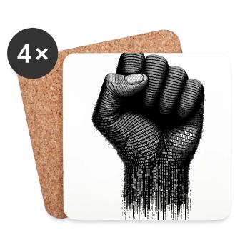 Ethical Hacking Analyst Ethical Cyber Security - Coasters (set of 4) - white - Front