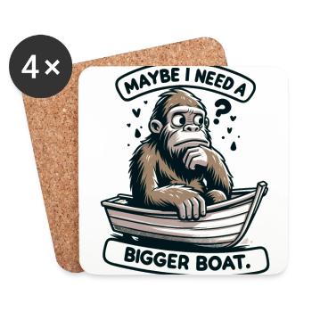Boating Dad Boat Captain Pontoon Sailor Cruising - Coasters (set of 4) - white - Front