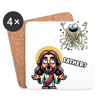 Lustiger Atheist Anti-Religion Stolzer Atheist - Untersetzer (4er-Set) - Weiß - Vorne