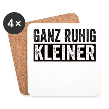 Calm down, little funny saying - Coasters (set of 4) - white - Front