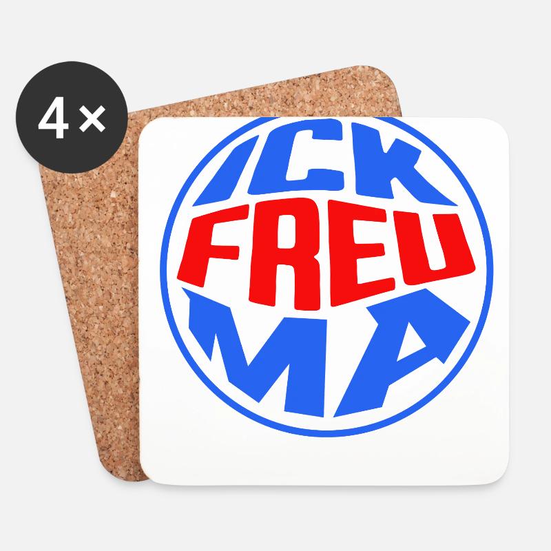 Ick freu ma - Untersetzer (4er-Set) - Weiß