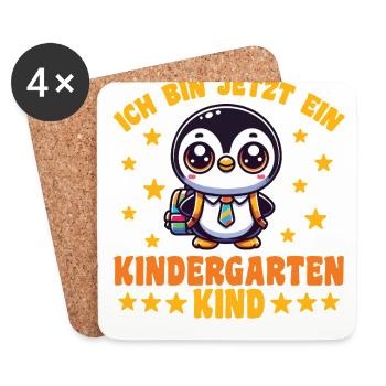 I'm now a kindergarten child 2025 - Coasters (set of 4) - white - Front