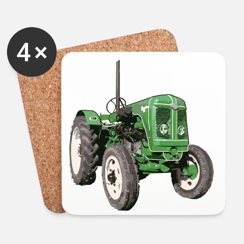 Traktor Famulus RS14 - Untersetzer (4er-Set) - Weiß