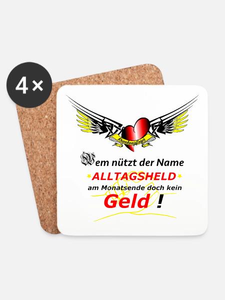 Krankenpfleger - Untersetzer (4er-Set) - Weiß