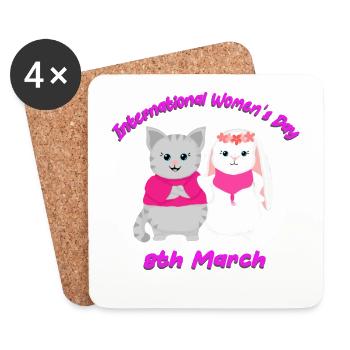 International Women's Day - Coasters (set of 4) - white - Front