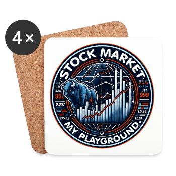 Stock Market Trading My Passion - Coasters (set of 4) - white - Front