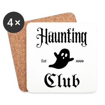 Haunting Club Est 1666 Halloween Autumn Season - Coasters (set of 4) - white - Front