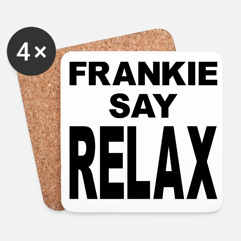 Frankie Say Relax - Coasters (set of 4) - white
