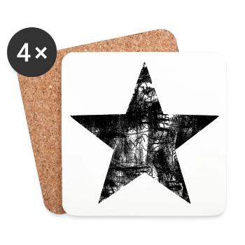 Star - Coasters (set of 4) - white - Front
