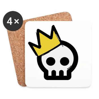 Skull King - Coasters (set of 4) - white - Front