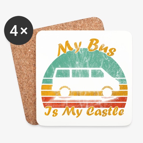 My Bus Is My Castle (Used) - Untersetzer (4er-Set)