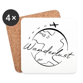 Fernweh - Coasters (set of 4) - white - Front