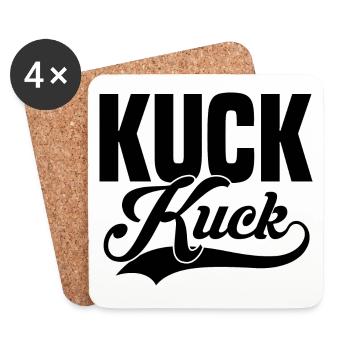 Cuckoo black - Coasters (set of 4) - white - Front