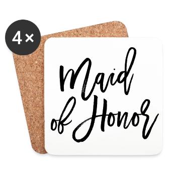 Maid of Honor - Coasters (set of 4) - white - Front