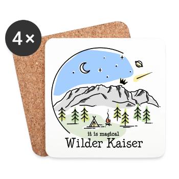 Wilder Kaiser Kitzbühel Tirol Austria Souvenir - Coasters (set of 4) - white - Front