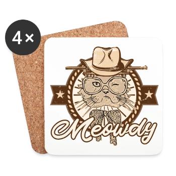 Meawdy - Coasters (set of 4) - white - Front