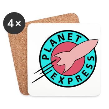 Futurama Planet Express Cool Retro - Coasters (set of 4) - white - Front