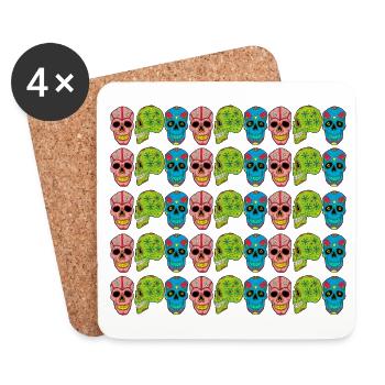 CALAVERITAS - Dessous de verre (lot de 4) - blanc - Devant