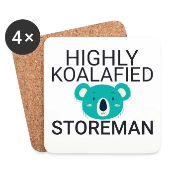 Storeman Koalafied - Untersetzer (4er-Set) - Weiß - Vorne