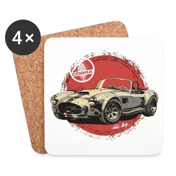 AC Cobra Sun - Coasters (set of 4) - white - Front