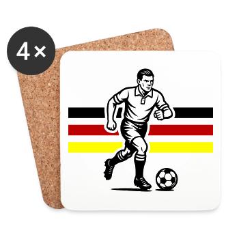 Footballers Germany - Coasters (set of 4) - white - Front