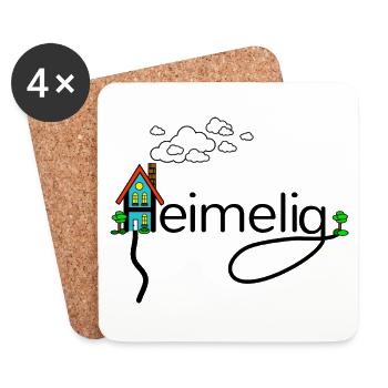 Heimelig - Untersetzer (4er-Set) - Weiß - Vorne