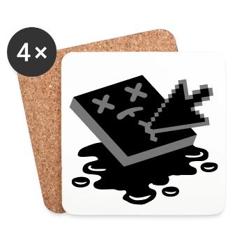 Dead Pixel - Untersetzer (4er-Set) - Weiß - Vorne