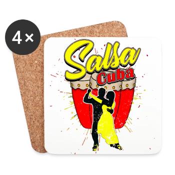 salsa - Dessous de verre (lot de 4) - blanc - Devant