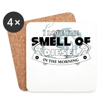 Mechanic, engine mechanic, diesel mechanic - Coasters (set of 4) - white - Front