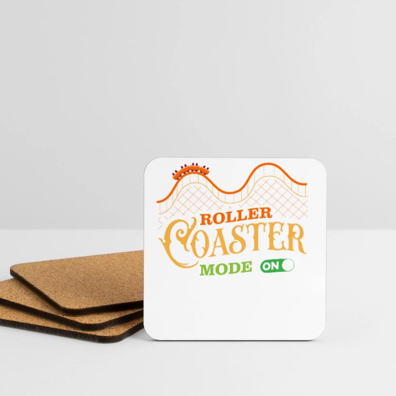 Roller coaster, roller coaster, looping Coasters (set of 4)
