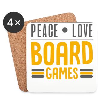 Brettspiel, Brettspiel Siedler, Schafe, - Untersetzer (4er-Set) - Weiß - Vorne