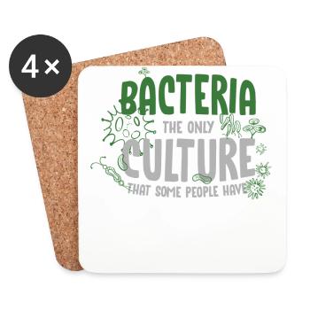 Biology, Biology Chemistry, Genetics, - Coasters (set of 4) - white - Front